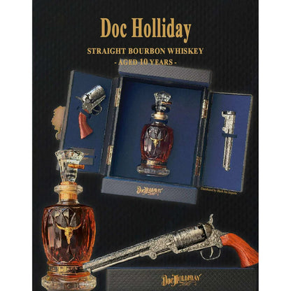 🥃 Father's Day Gift 🥃 Doc Holliday 10 Year Old Straight Bourbon Whiskey Gift Set