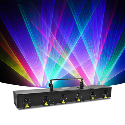 6 Eyes Full Color Animation Laser Lights