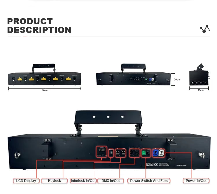 6 Eyes Full Color Animation Laser Lights