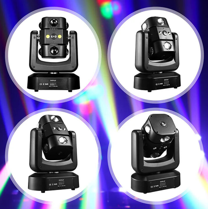 🔥Clearance price $44.99💥150W RGBW Moving Head Stage Light – 8x10W LED Beam, DMX512 Control🎁