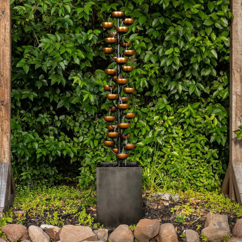65"Bloomington Cascading Cup Fountain