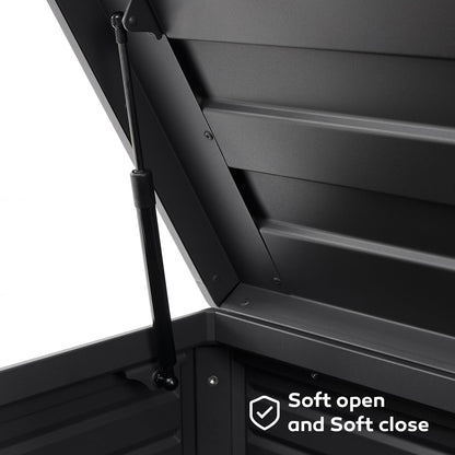 🔥Order now and enjoy Special discounts-Gallon Large Outdoor Waterproof Deck Box with Wheels