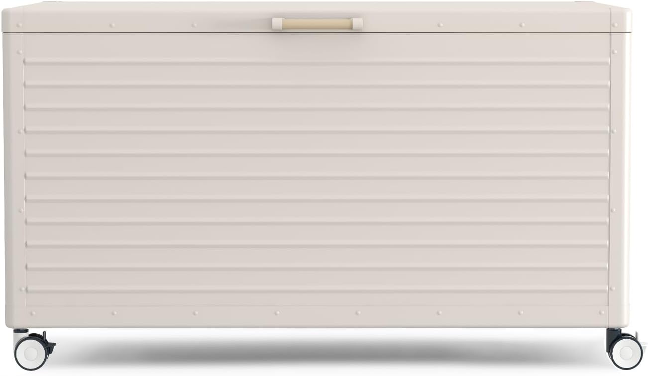 🔥Order now and enjoy Special discounts-Gallon Large Outdoor Waterproof Deck Box with Wheels