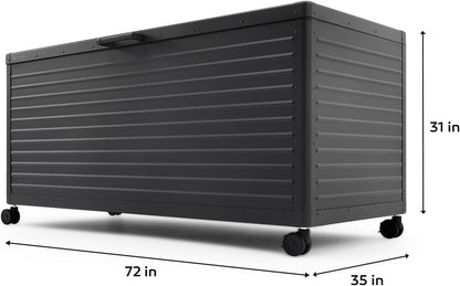 🔥Order now and enjoy Special discounts-Gallon Large Outdoor Waterproof Deck Box with Wheels
