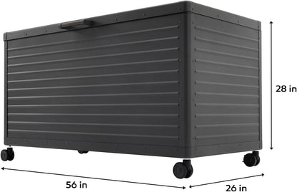 🔥Order now and enjoy Special discounts-Gallon Large Outdoor Waterproof Deck Box with Wheels
