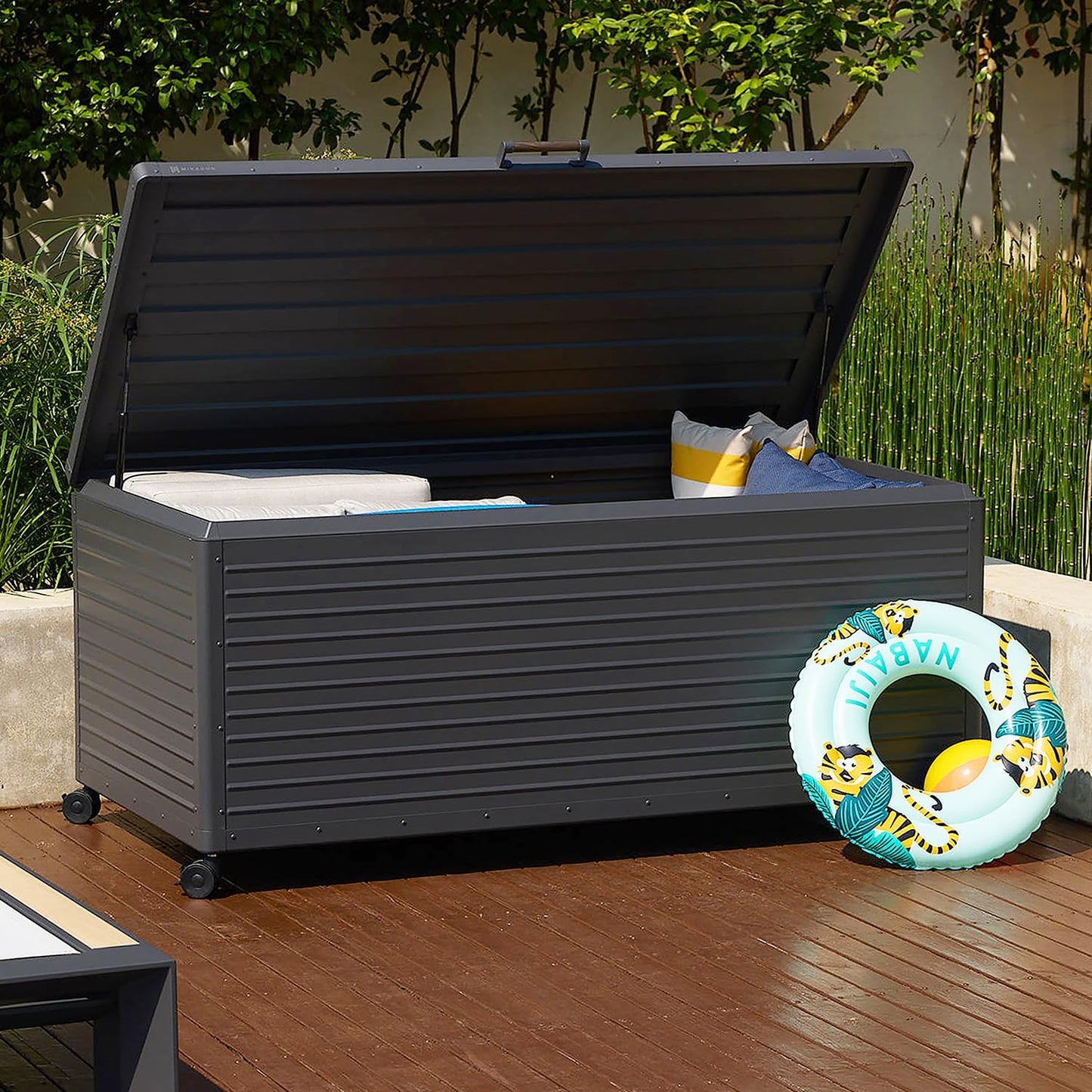 🔥Order now and enjoy Special discounts-Gallon Large Outdoor Waterproof Deck Box with Wheels