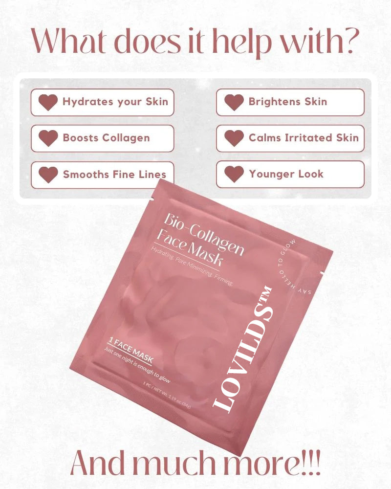 Smoother, Firmer Skin in Minutes – LOVILDS™ Collagen Mask