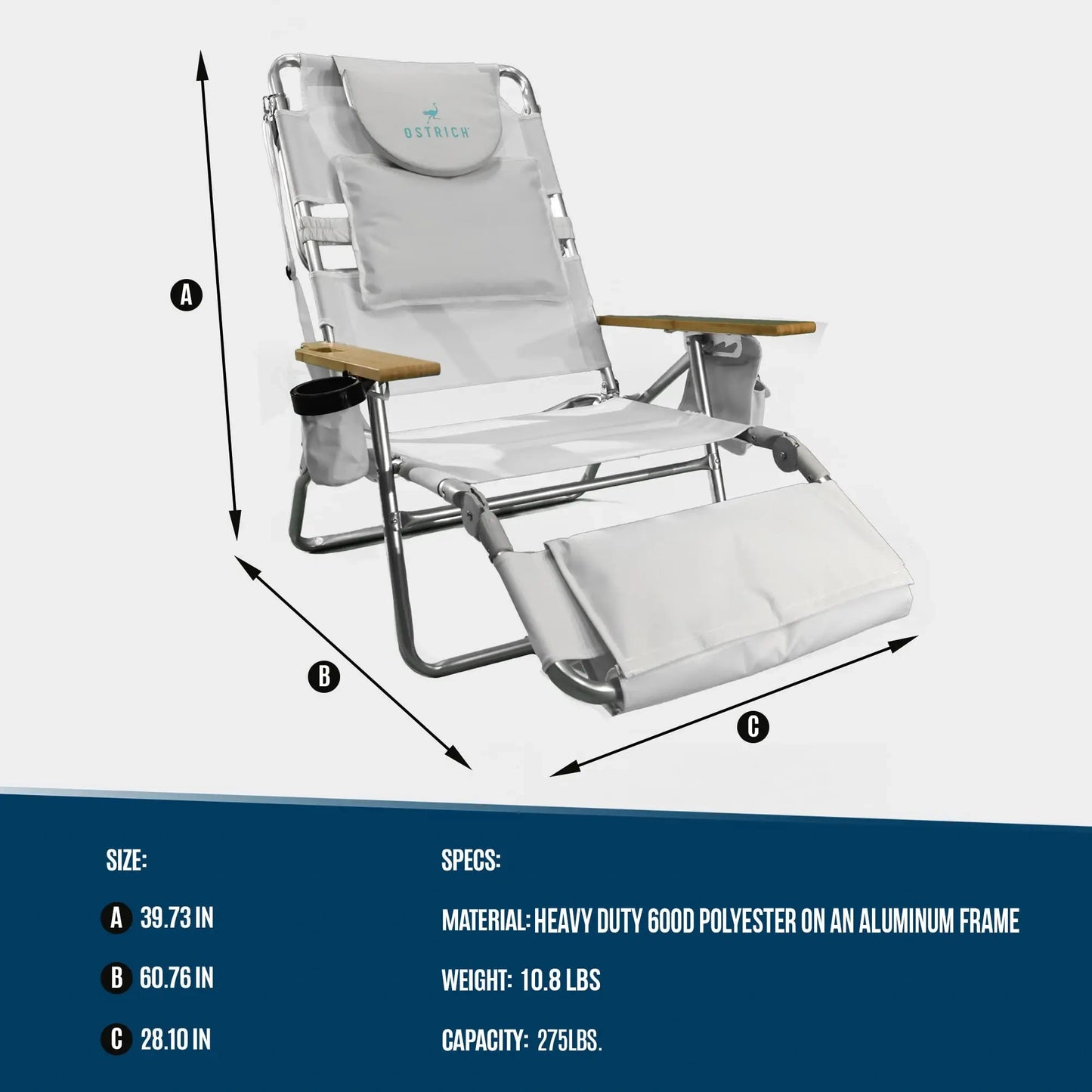 💝Buy 1 Get 1 Free✨Ostrich 3-in-1 Lounge Chair