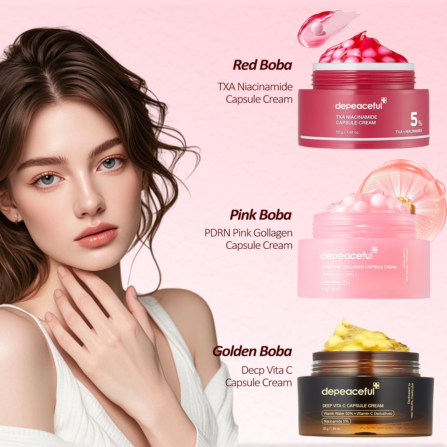 Final 3 hours 75% OFF:🌸Mix & Match Boba Cream Set
