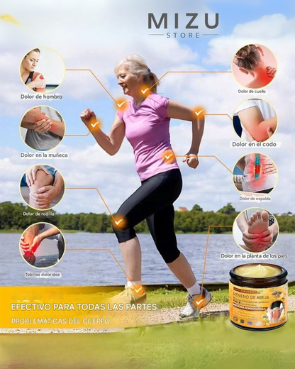 Crema de VENENO DE ABEJA ¡Solución eficaz y natural para aliviar el dolor en todo el cuerpo! 🐝✨