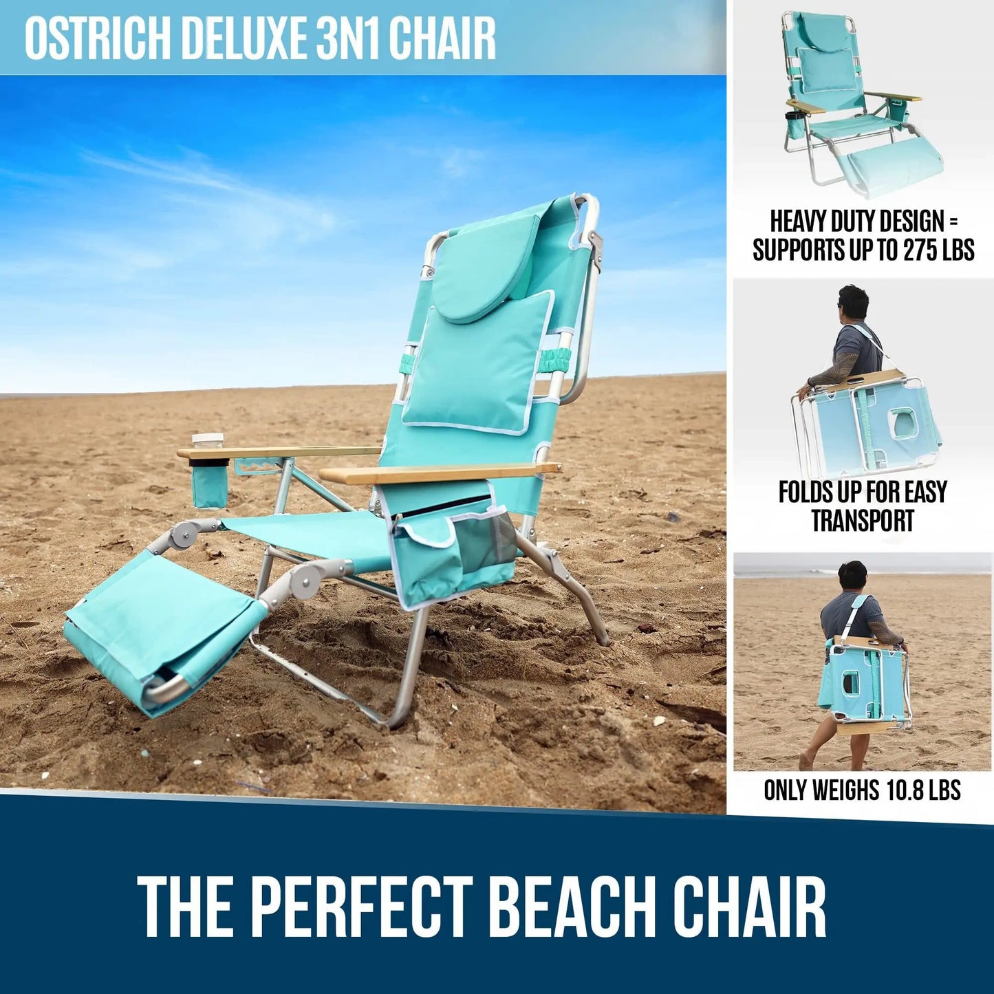 💝Buy 1 Get 1 Free✨Ostrich 3-in-1 Lounge Chair