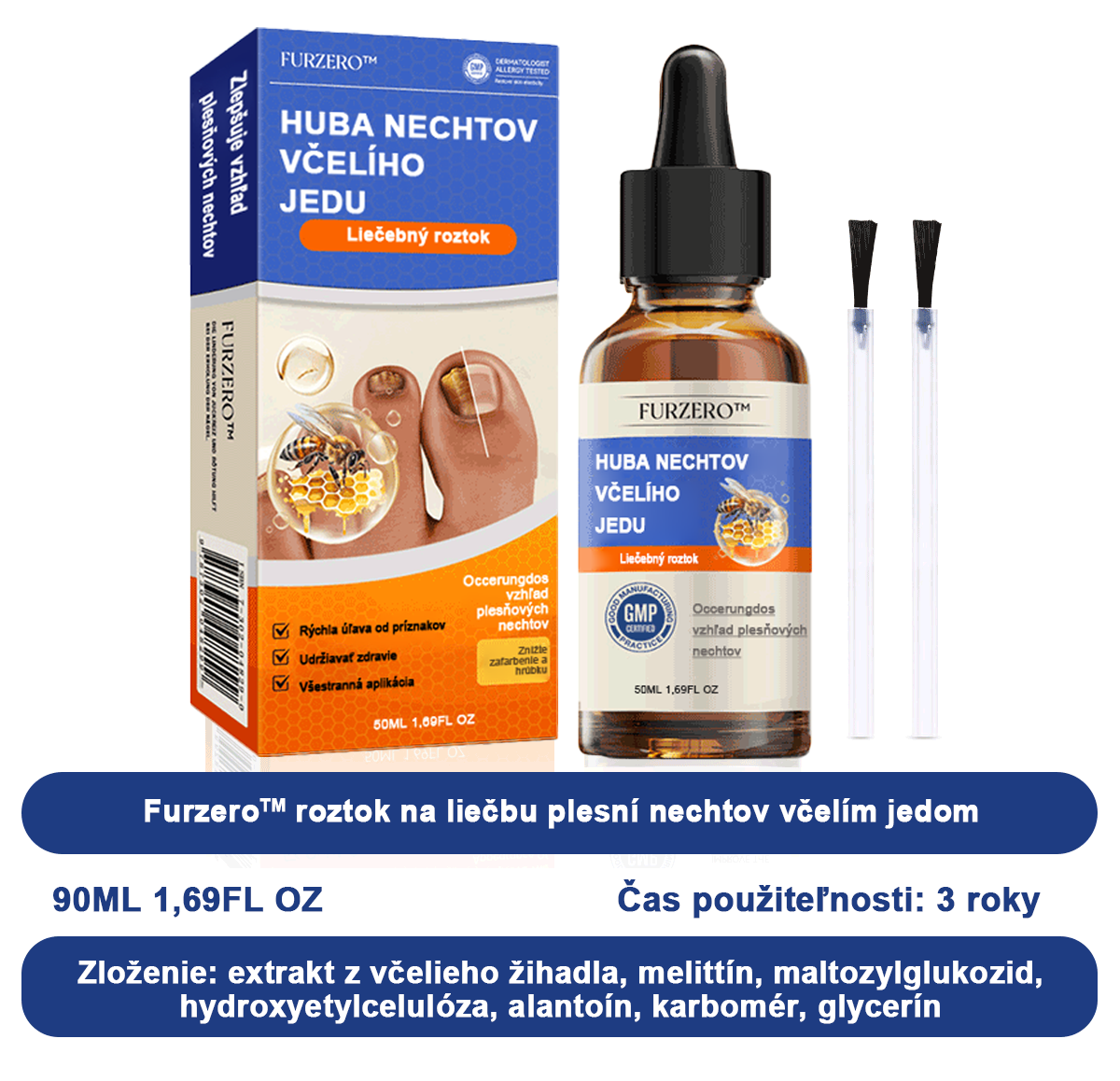 🐝Furzero™ Včelí jed na plesne na nechtoch: kompletné riešenie plesní na nechtoch 🌟👣👣👣
