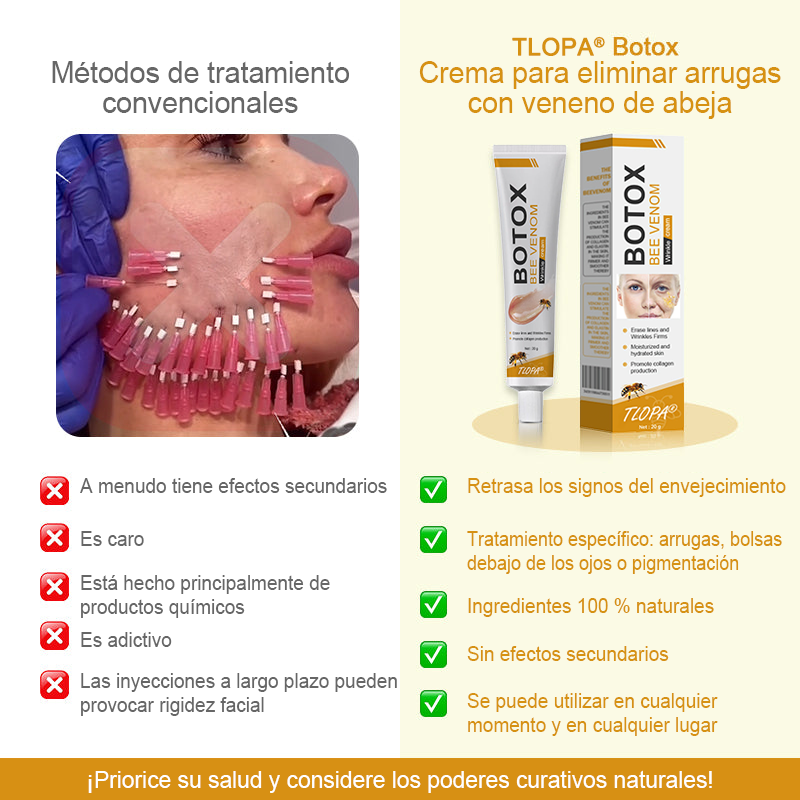 🍀ÚLTIMO DÍA 80% DE DESCUENTO✨𝐅𝐮𝐫𝐳𝐞𝐫𝐨™  Botox Crema antiarrugas con veneno de abeja 🐝